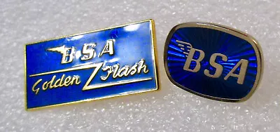 £15.50 • Buy BSA MOTORCYCLES GOLDEN FLASH - Vintage Enamel Lapel Badges - Biker / Bikes