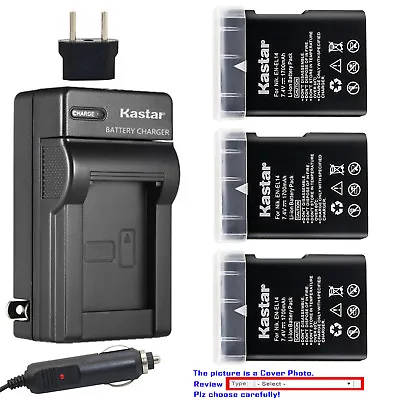 Kastar Battery AC Charger For Nikon EN-EL14 Battery & Nikon D3500 DSLR Camera • $14.49