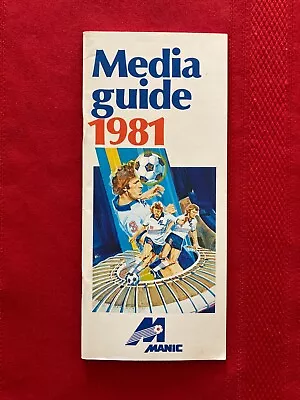 1981 NASL Montreal Manic Media Guide / First Season / Hill / Parkinson / Rigby • $25.95