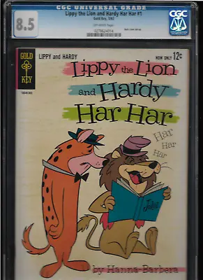 1963 1st ISSUE   LIPPY The  Lion & Hardy Har Harr  GOLD KEY COMIC BOOK CGC 8.5 • $299.99