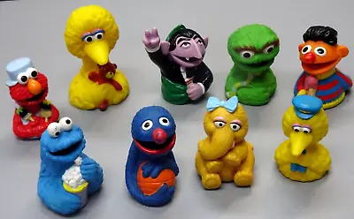 Adorable Vintage Set 9 Sesame Street Finger Puppets Lot-Used 1990s Era 3-4  Tall • $14.99
