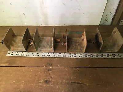 4 Rusty U-Shaped Metal Steel Heavy Duty Mounting Brackets 4 X 3 1/2 X 3 Gauge 11 • $21.95