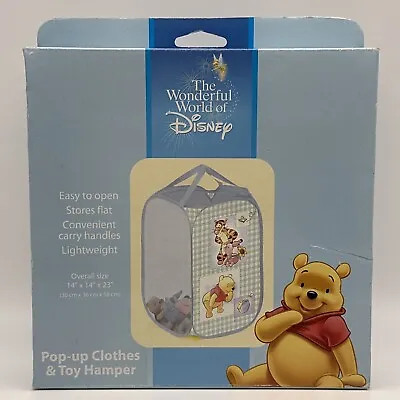 Disney Pooh Tigger Pop Up Mesh Hamper Laundry Basket Bag Bin Tidy Storage Toys • $28