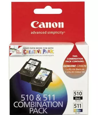 Canon PG510 510 Black CL511 511 Colour Printer Ink Cartridge For PIXMA MP MX IP • $87