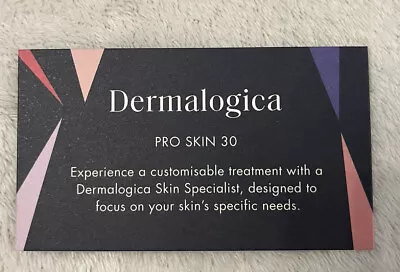 💕Dermalogica Pro Skin 30 Customisable Treatment Voucher Harvey Nichols • £7.50