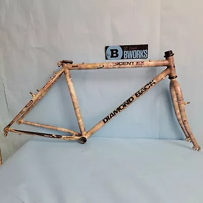 Vintage Diamondback Ascent EX MTB Frameset 18  26  Wheel Tange CrMo   D19 • $65