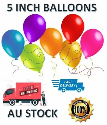 $9.99 • Buy 5 Inch Top Quality Latex Helium Balloons Birthday Decor Party Wedding Party Air