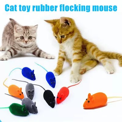 Cat Squeaky Mouse Toy Dog Pet Playing Squeak Noise Toys False Rat Mice Home AU • $9.09