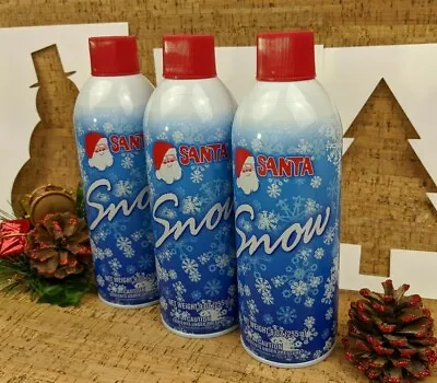 $25 • Buy 3 Cans Of Santa Snow Spray - Free Set Of Christmas Winter Stencils Included