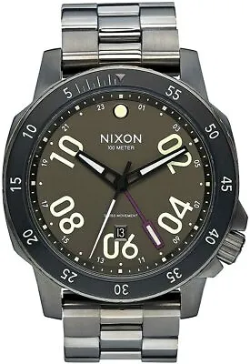 $259.95 • Buy NWT Nixon A9411418 Ranger GMT Gunmetal Luminescent Men's Watch