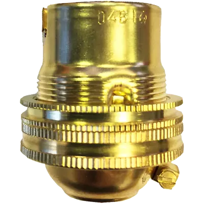 £4.99 • Buy Unswitched B22 BC Bayonet Cap Lampholder 1/2  Thread