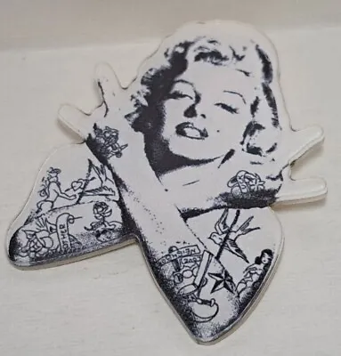 Marilyn Monroe Tattoo Collectable Novelty Retro Plastic Brooch Pin Acrylic Goth • $4.92