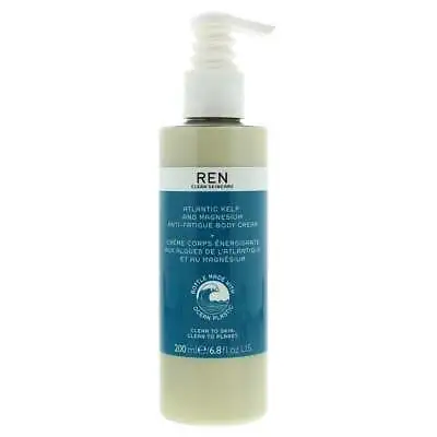£18.85 • Buy Ren Atlantic Kelp And Magnesium Anti-fatigue Body Cream 200ml - New - Uk