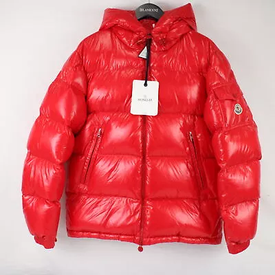 Moncler Ecrins Full-Zip Hooded Nylon & Down Puffer Jacket In Red - Designer 3 • $499.99