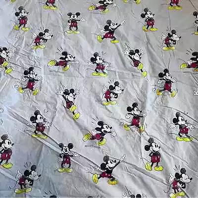 Pottery Barn Kids Mickey Mouse Duvet Full Queen Size Gray 100% Organic Cotton • $59