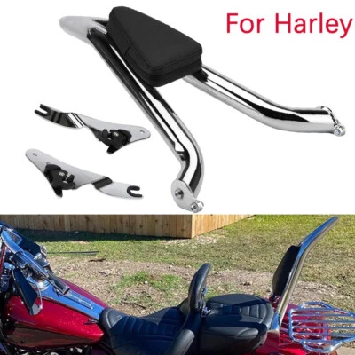 $118 • Buy Detachable Backrest Sissy Bar For Harley Road King Street Electra Glide 2009-03