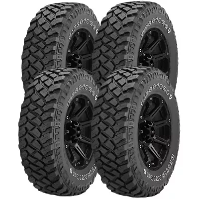 (QTY 4) LT255/75R17 Firestone Destination M/T2 111Q LR C White Letter Tires • $1296.96