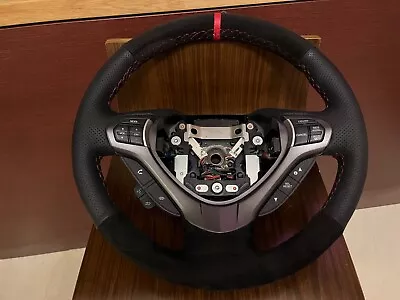 2009 - 2012 Acura TSX Black Alcantara Leather Steering Wheel Custom • $299