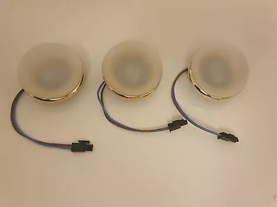 6pc X 20w Halogen Gold FIXED Under Cabinet Kitchen Lights & Link Transformer • £8.95