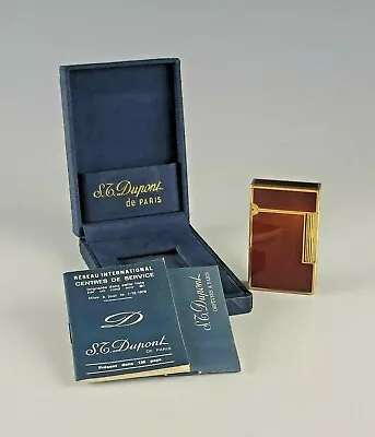 $936.50 • Buy Vintage S.T.DUPONT Paris Lighter Gold Enamel Lacquer De Chine