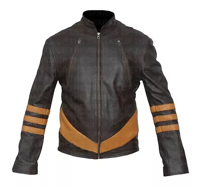 $79.87 • Buy X-Men Origins Logan Wolverine Jackman Halloween Costume Biker Leather Jacket