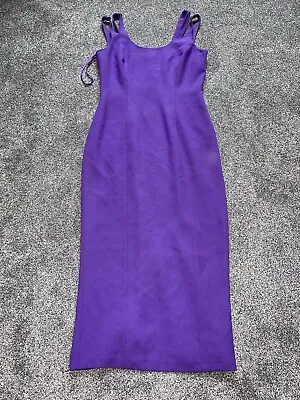 £16.99 • Buy Simon Ellis Purple Ball Gown Dress Size UK 12 VGC Free Post LOTS LISTED (FF)