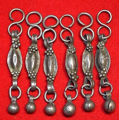 Antique Ethiopian Handmade Metal Pendant Beads W Dangles Ethiopia African Trade • $59.84