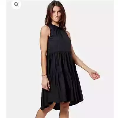 Joie Carlo Dress Black Sleeveless Size XS NWT Knee Length Flowy • $15