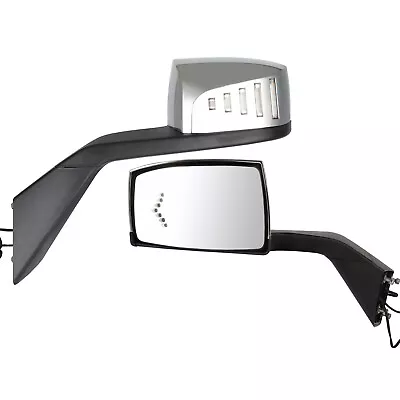 Left+Right Two Side Hood Mirror Signal Light For Volvo VNL Truck 2004 2005-2017 • $116.39