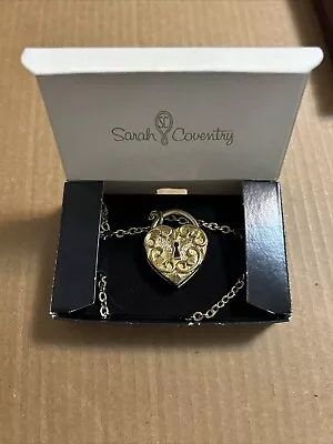 Vintage Sarah Coventry Heart Lock  Perfume Locket • $30