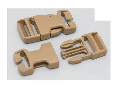 ITW - 1.0  Inch Side Release Repair Buckle Kit - (2) Pack Desert TAN - USA Made • $7.94