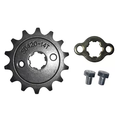 420 Chain 14 Tooth Front Sprocket 50cc-125cc ATV Go Kart Dirt Bike Roketa Engine • $7.95