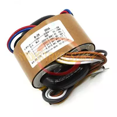 ONE 35W R-CORE TRANSFORMER For Preamp 115V 230V OUTPUT: 220V+220V 6.3V+6.3V • $41.75