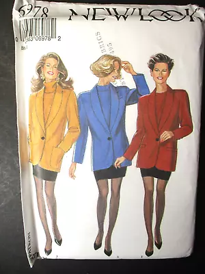 Vintage Sewing Pattern Simplicity New Look #6978 Misses Jacket & Skirt Sz 8-18 • $7
