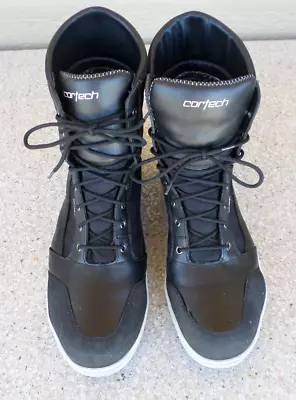 Cortech Hipora Black Waterproof Leather And Mesh Motorcycle Boots. Men’s 14 M • $59.95