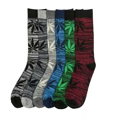 4pair Men Marijuana Long Sport Weed Maple Leaf Crew Socks Warm Ankle Women 10-13 • £13.79