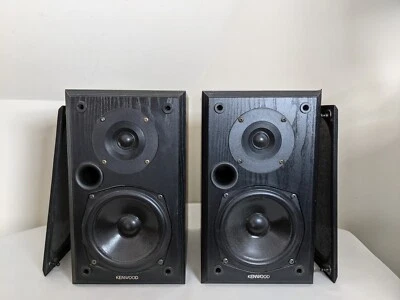 £49.99 • Buy Kenwood LS-90UK ED Black Ash 2 Way Ported Bookshelf Hi-Fi Speakers 90W 6 Ohmn