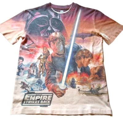 Vintage Star Wars Empire Strikes Back Movie T-Shirt Size Sm Lucas Films Disney  • $16