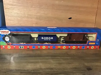 Hornby 00 Thomas Tank Engine Friends 3 Wagon Box Set R9092 Sodor Scrap Brake Van • £49.95