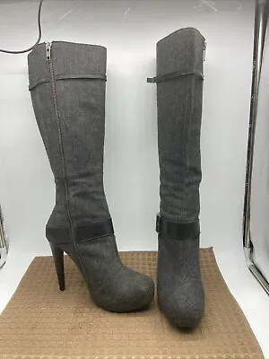 Gabriella Rocha Studio Gray Jean Ankle Boots Size 9M • $18.99