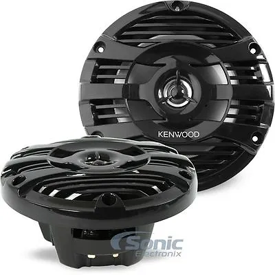 Kenwood KFC-1653MRB 150W 6.5  KFC Series 2-Way Marine Coaxial Stereo Speakers • $89