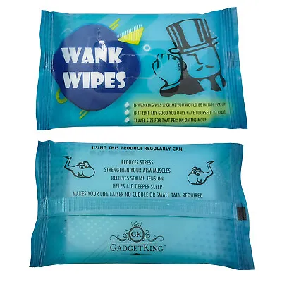 Wank Wipes Tissue Prank Gift Idea Present For Him Husband Boyfriend Men Birthday • £4.91