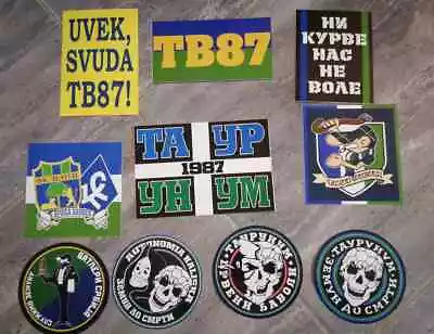 10  Football Ultras Stickers FC ZEMUN TAURUNUM BOYS 2 • $10.63