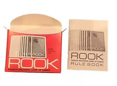 Vintage Rook Non Poker Card Card Game Parker Brothers Red Box New • $14.93