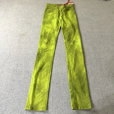 Miss Sixty Womens Jeans Size 26 Green Designer Y2K Streetwear Low Rise Iconic • $99.99