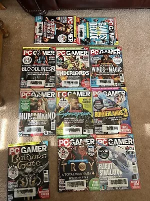 PC Gamer Magazine (Lot Of 11 Issues) • $24.99