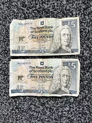 Jack Nicklaus £5 RBS  Banknote X2  • £15