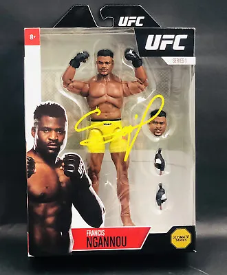 Francis Ngannou Signed UFC Series 1 Ultimate Action Figure Beckett COA • £153.67