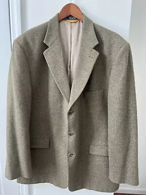 Bill Blass Black Label Parisian Vintage Men's 48 R Blazer Camel Hair Sport Coat • $45