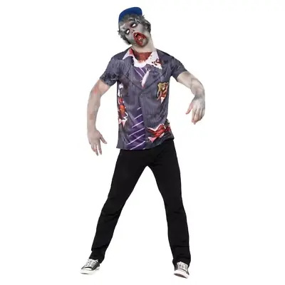 £11.99 • Buy Zombie School Boy Costume Adult - Mens - Perfect For Halloween